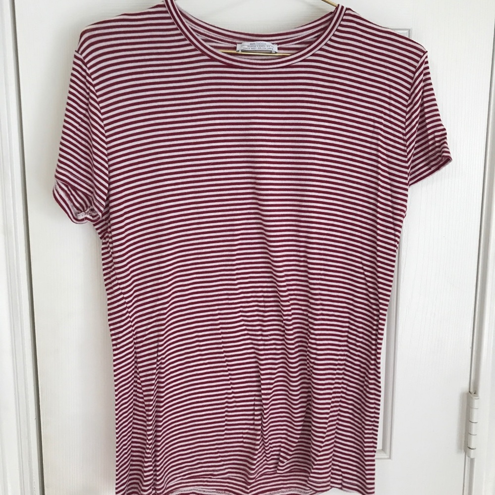 Striped fitted t shirt